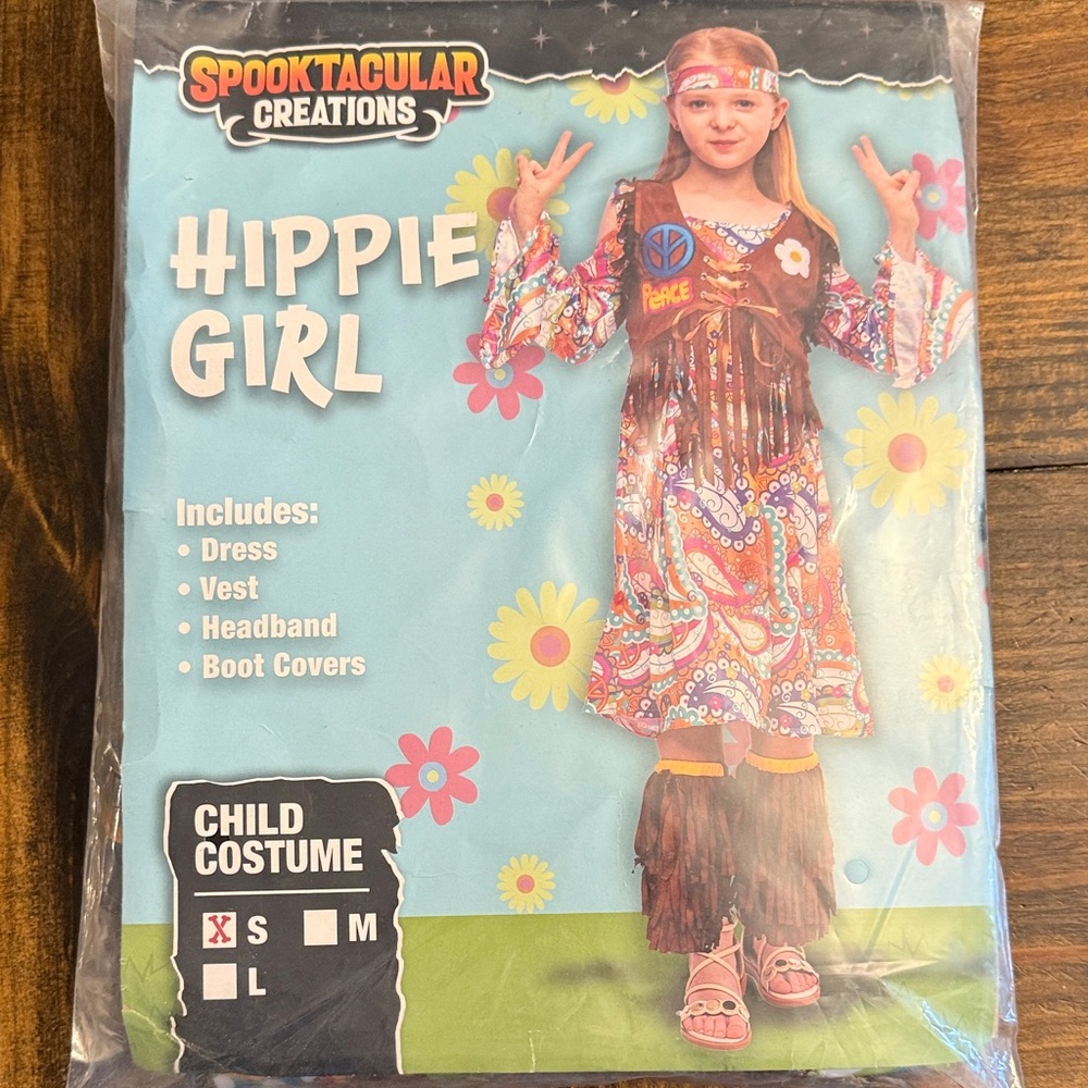 Spooktacular Creations Hippie Girl Costume - Colorful (S)